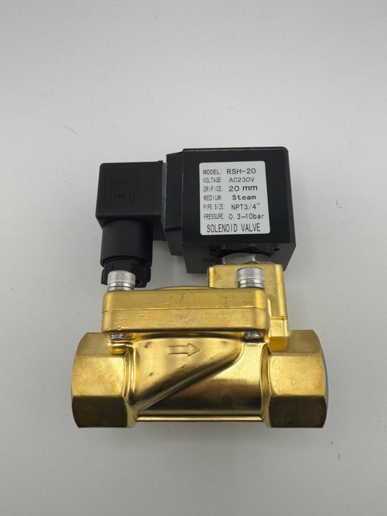 VALVULA DE VAPOR BRONCE 3/4 10BAR 180C 230V RSH-20