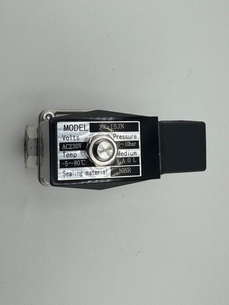 VALVULA INOXIDABLE 1/2 NPT 10BAR 80C 230V 60HZ ZW-15JN