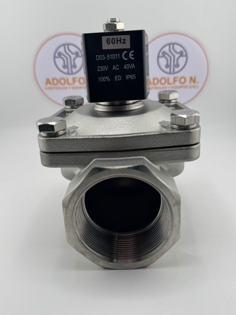 VALVULA INOXIDABLE 2P NPT 10BAR 80C 230V 60HZ ZW-50JN