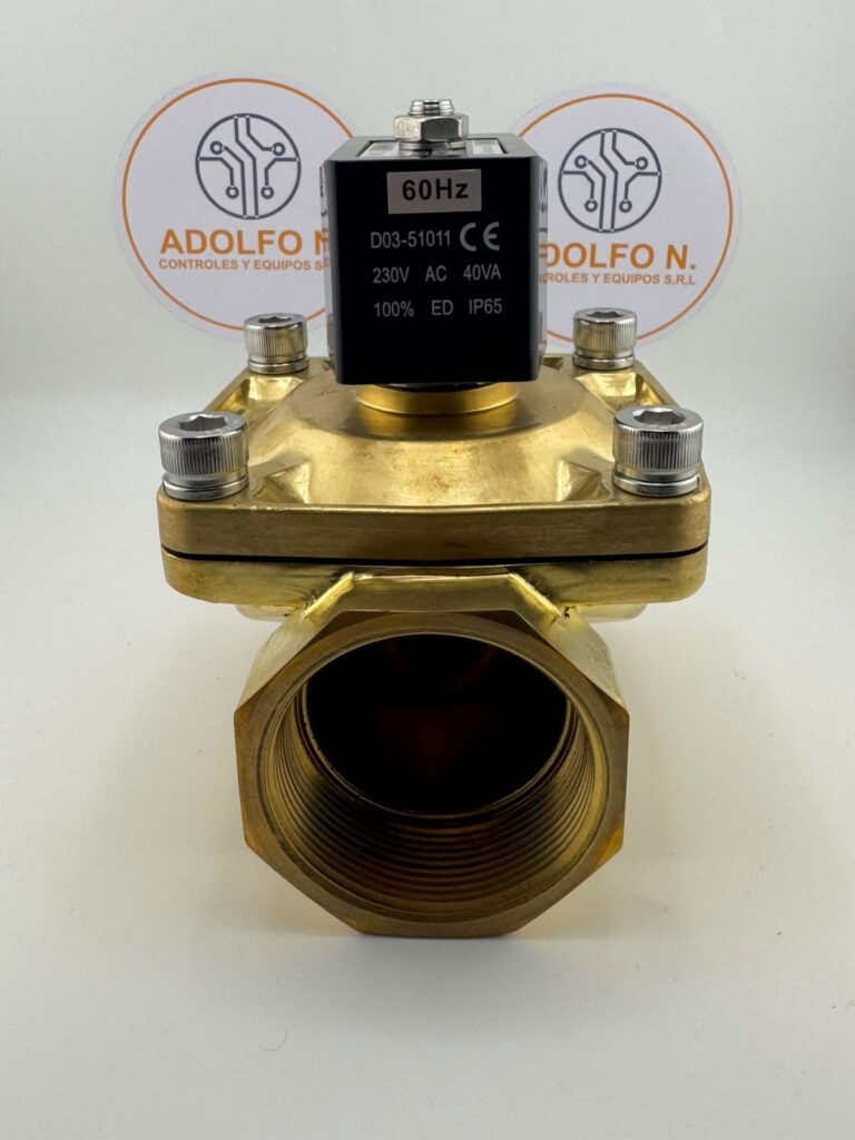 VALVULA DE BRONCE 2P NPT 10BAR 80C 230V 60HZ ZW-50N